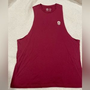 ZERO FOXTROT gym tank- maroon.‎